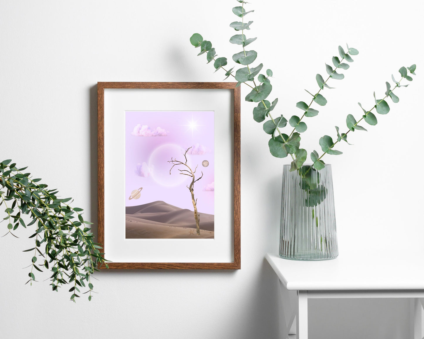Moon Scape | Spiritual Art | Desert Art Print | Peaceful Art | Downloadable Art | Desert Poster | Moon Poster | Spiritual Poster | Peaceful