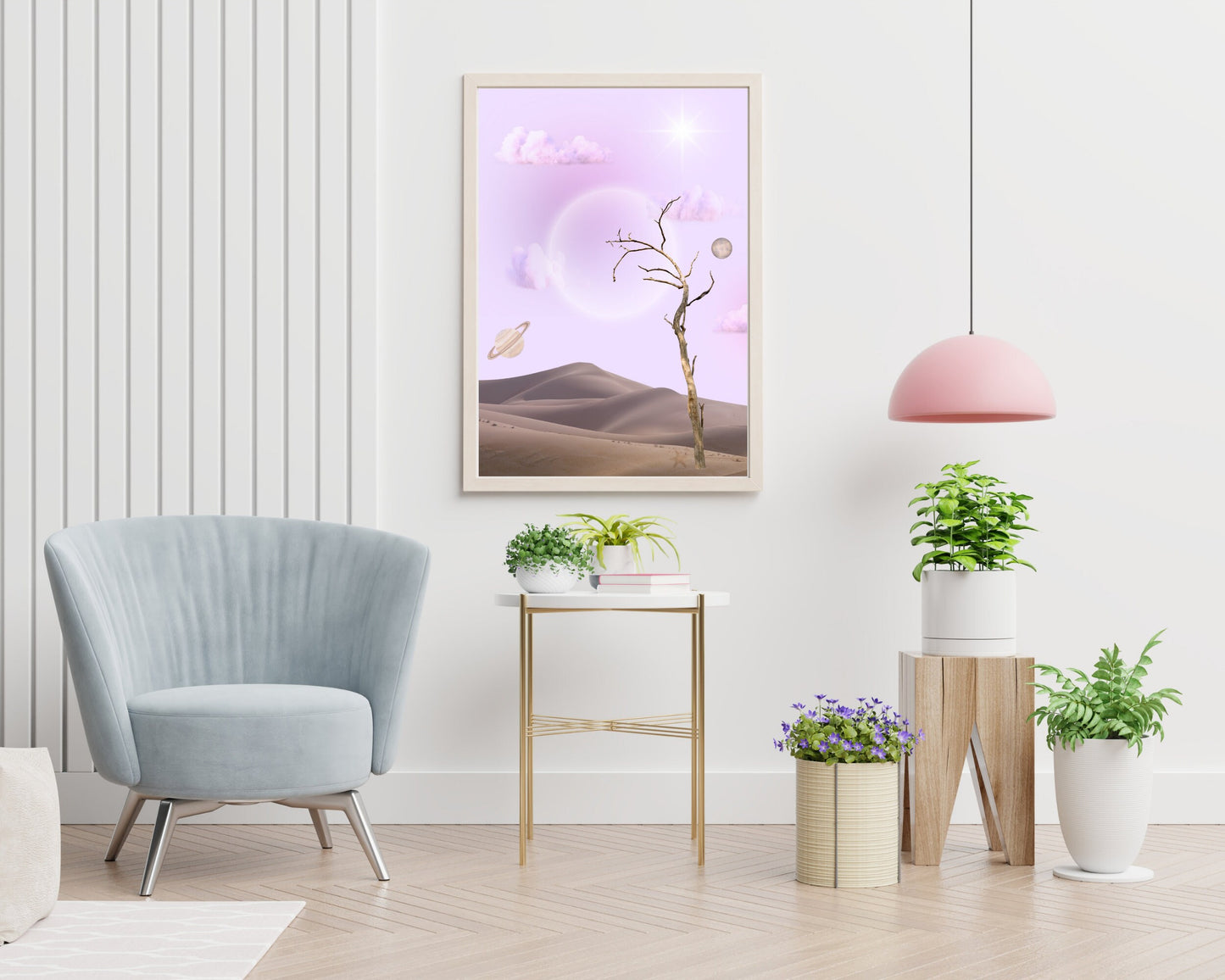 Moon Scape | Spiritual Art | Desert Art Print | Peaceful Art | Downloadable Art | Desert Poster | Moon Poster | Spiritual Poster | Peaceful