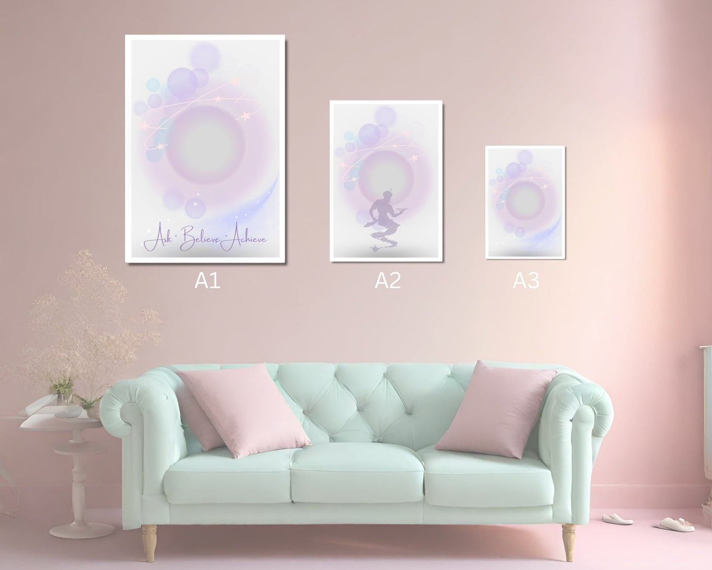 Manifestation| Motivational Poster | Inspirational Print | Motivational Print | Girls Room | Spiritual Art | Aura Print | Magical Art | Art