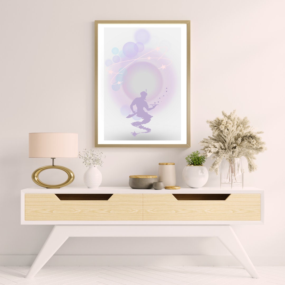 Genie | Unframed Print | Manifestation| Manifesting Print | Girls Room | Spiritual Art | Aura Print | Magical Art | Magic Spell
