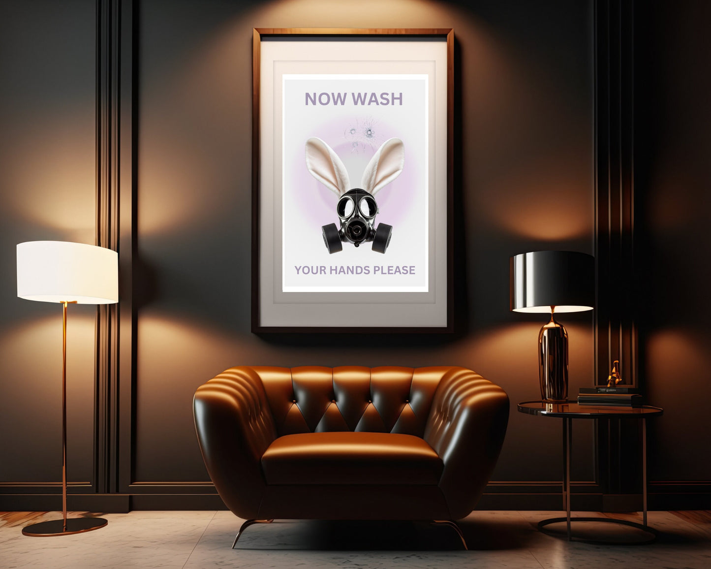 Now Wash Your Hands | Funky Wall Art | Dorm Poster | Weird Wall Art | Quirky Decor | Funky Wall Art | Maximalist Poster | Toilet | Bathroom