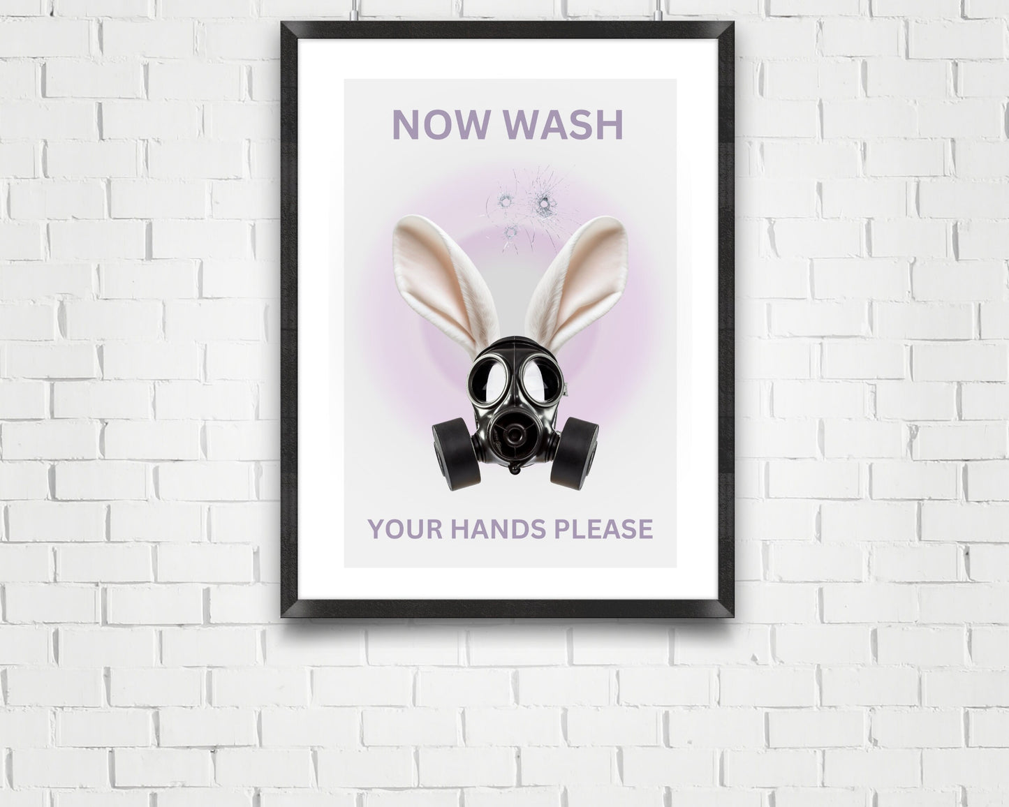 Now Wash Your Hands | Unframed Print | Dorm Poster | Weird Wall Art | Quirky Decor | Funky Wall Art | Maximalist Poster | Toilet | Bathroom