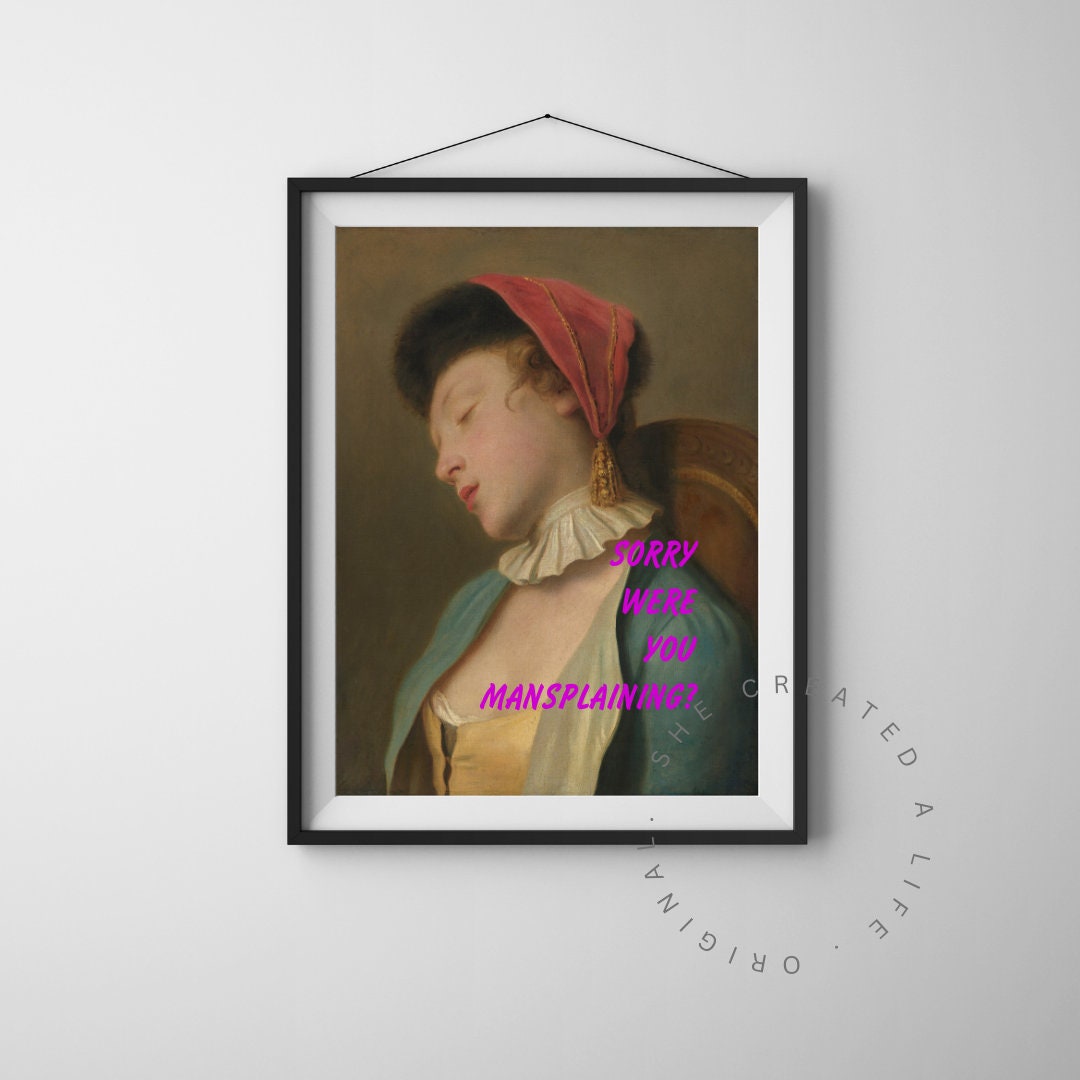 Sorry | Altered Art Print | Maximalist Art | Quirky Decor | Funky Art Print | Baroque Art Print | Graffiti Art |