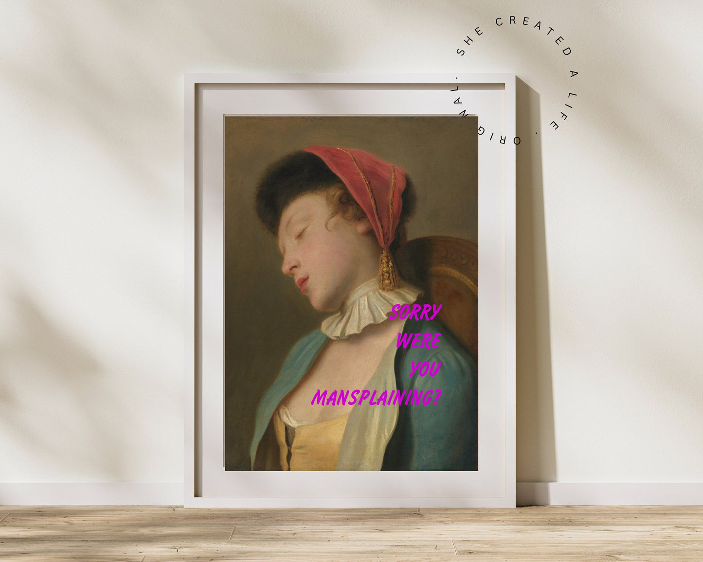 Sorry | Altered Art Print | Maximalist Art | Quirky Decor | Funky Art Print | Baroque Art Print | Graffiti Art |