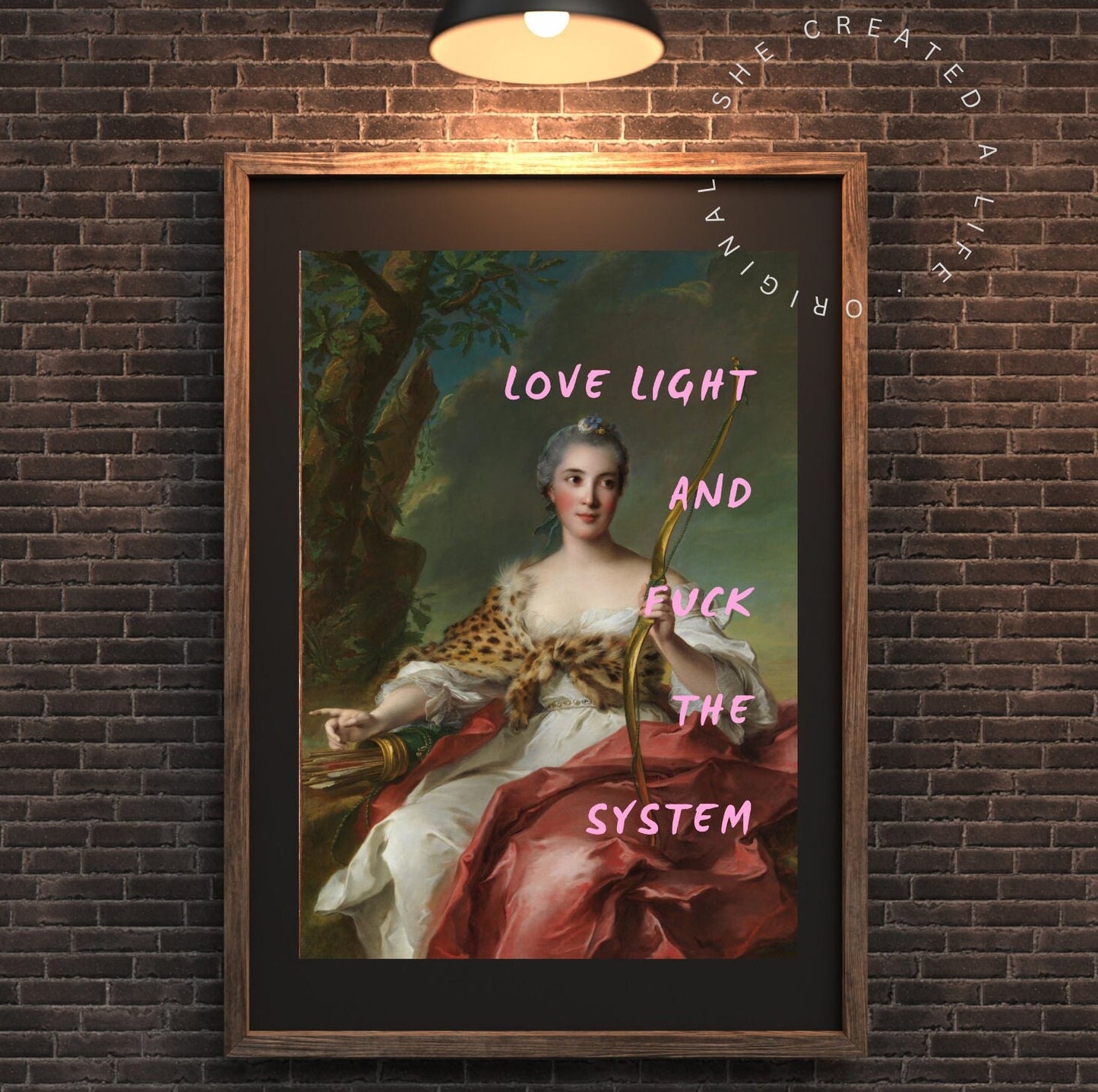 Love Light | Download | Altered Art | Baroque Portrait | Graffiti Art | Quote Prints | Feminist Art |  | Gallery Wall | Duchess Art |