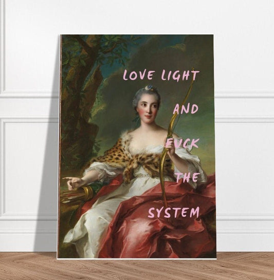 Love Light | Printable Quotes | Altered Art | Baroque Portrait | Graffiti Art | Quote Prints | Feminist Art |  | Gallery Wall | Duchess Art