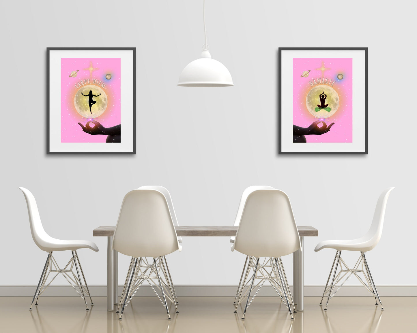 Namaste | Sanskrit | Hindi | Greeting | Yoga Poster |  Ethereal | Pastel |  Aura Print | Namaste  Print Poster | Yoga Print | Yoga Poster