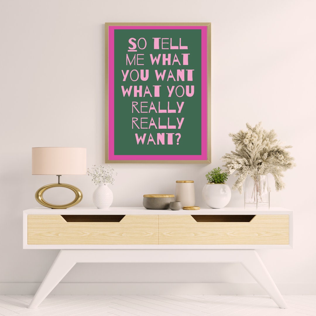 bold girl power wall art unframed print