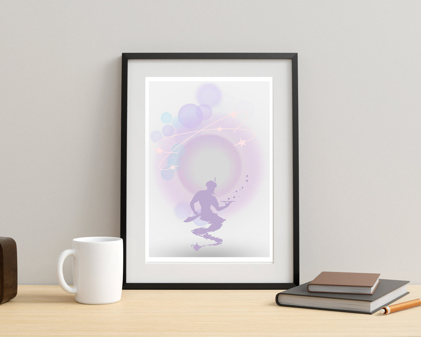 Genie | Manifestation| Inspirational Print | Manifesting Print | Girls Room | Spiritual Art | Aura Print | Magical Art | Magic Spell | Magic