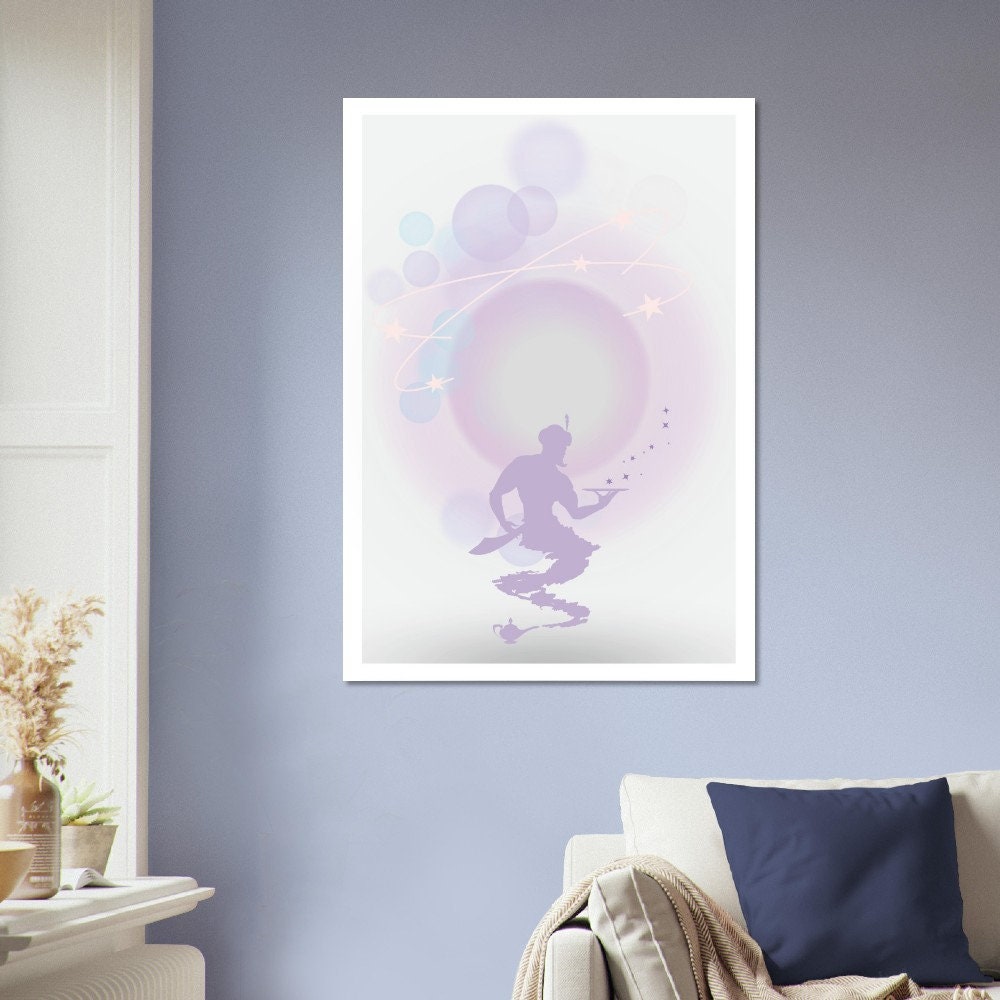 Genie | Unframed Print | Manifestation| Manifesting Print | Girls Room | Spiritual Art | Aura Print | Magical Art | Magic Spell