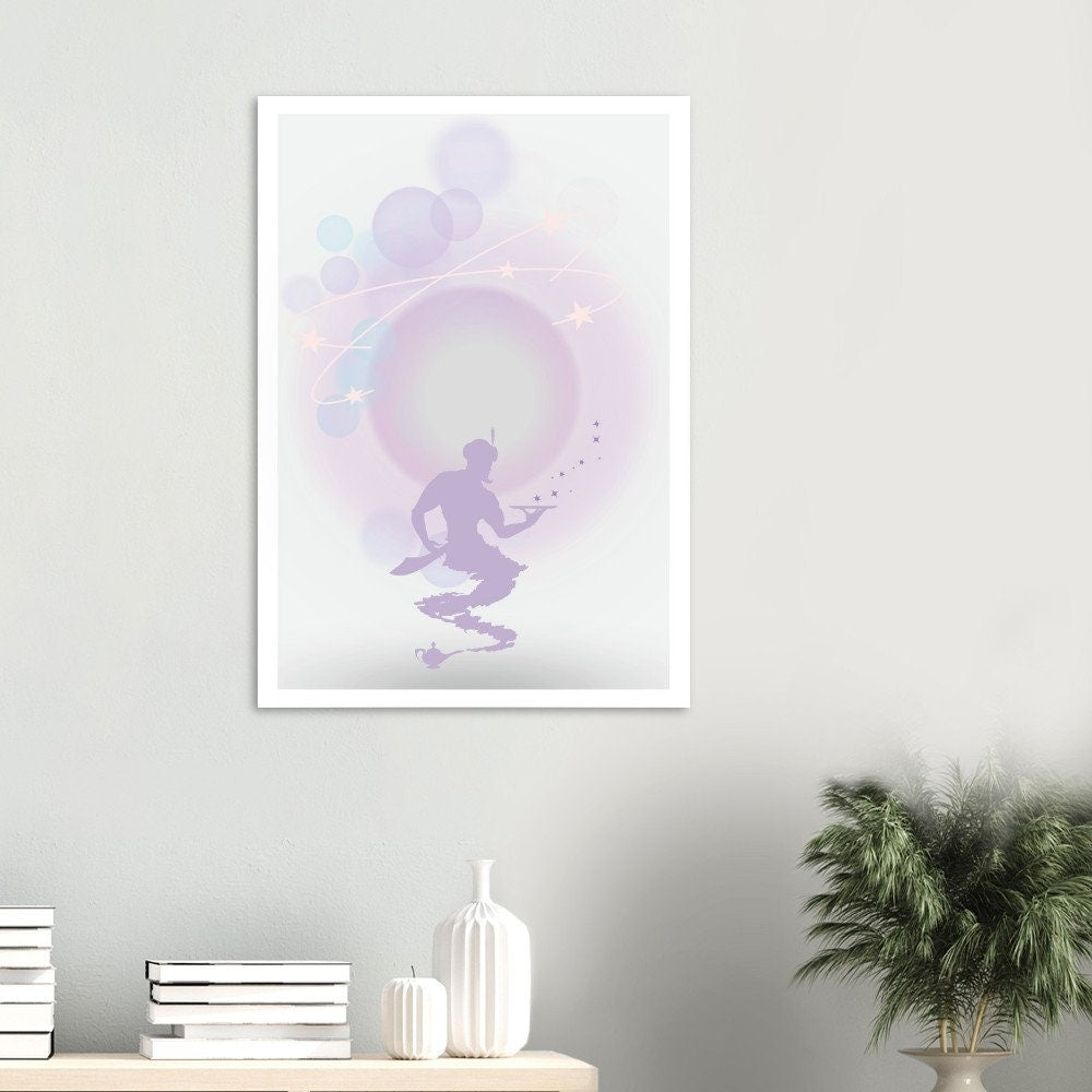 Genie | Unframed Print | Manifestation| Manifesting Print | Girls Room | Spiritual Art | Aura Print | Magical Art | Magic Spell
