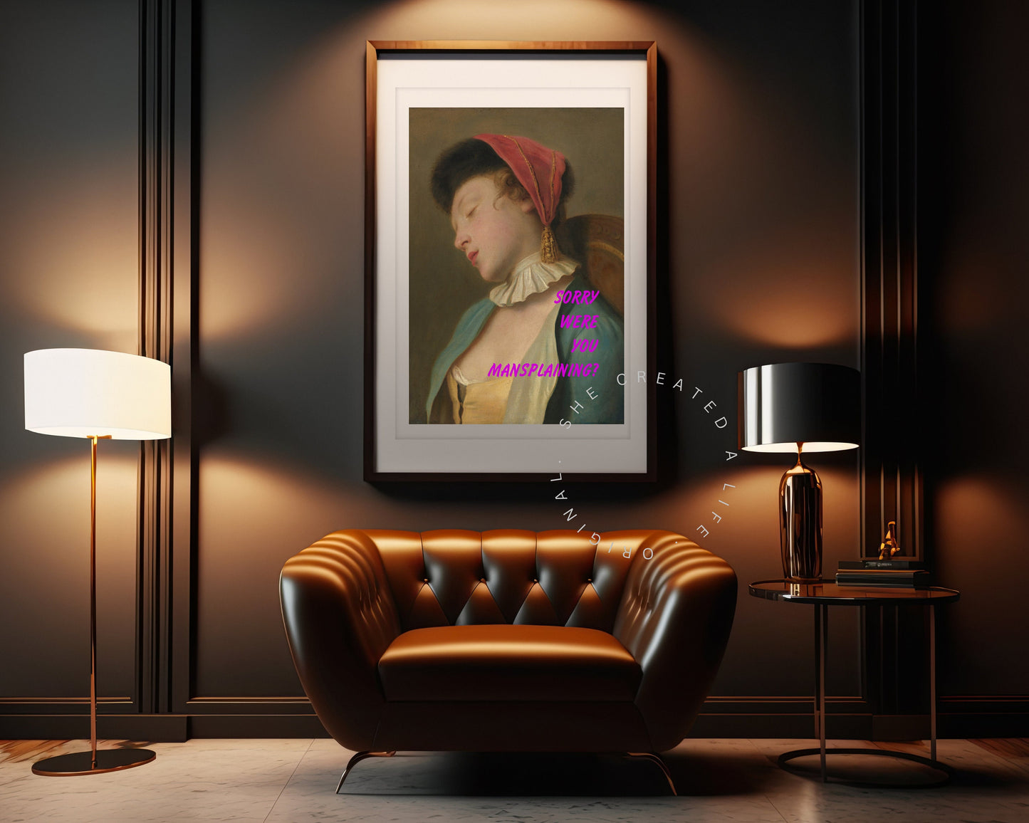 Sorry | Altered Art Print | Maximalist Art | Quirky Decor | Funky Art Print | Baroque Art Print | Graffiti Art |