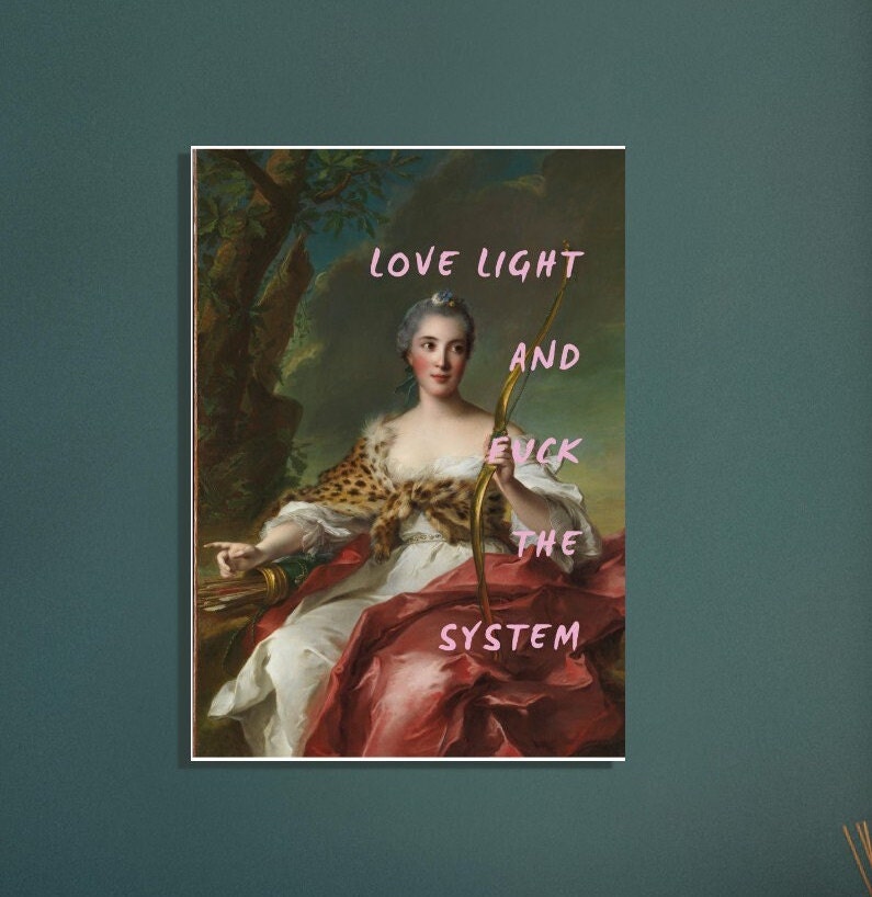 Love Light | Printable Quotes | Altered Art | Baroque Portrait | Graffiti Art | Quote Prints | Feminist Art |  | Gallery Wall | Duchess Art