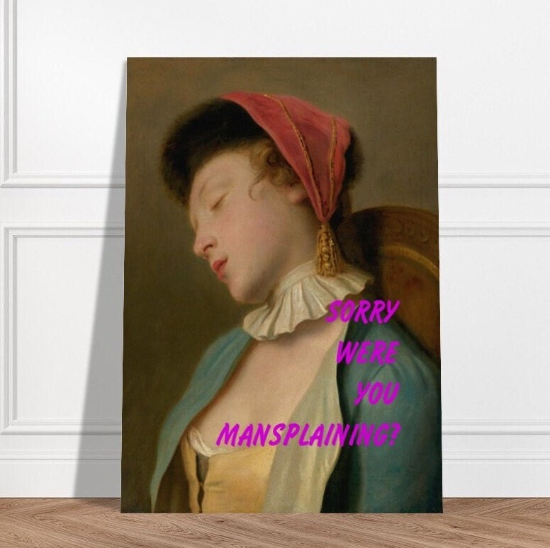 Sorry | Altered Art Print | Maximalist Art | Quirky Decor | Funky Art Print | Baroque Art Print | Graffiti Art |