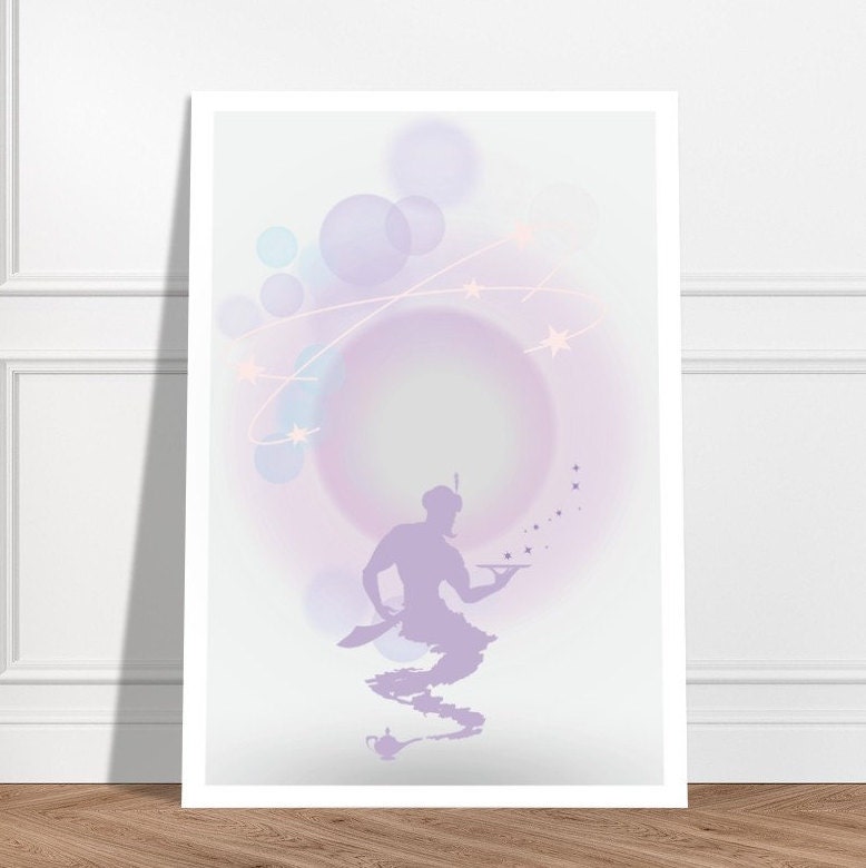 Genie | Unframed Print | Manifestation| Manifesting Print | Girls Room | Spiritual Art | Aura Print | Magical Art | Magic Spell