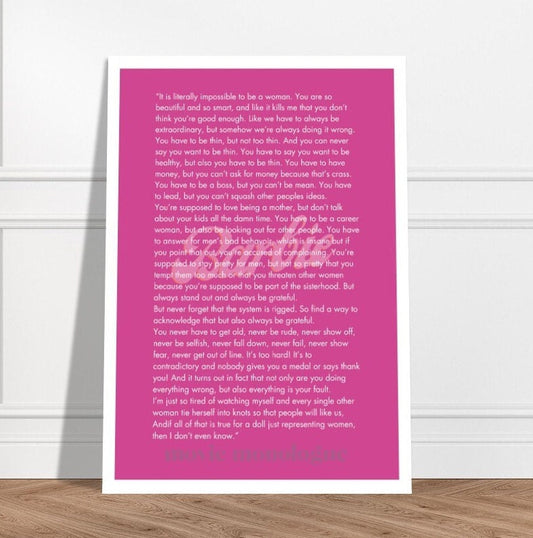 Barbie Art | Barbie Monologue | Glorias Speech Barbie  | Barbie Movie | Barbie Speech l Impossible to be a Woman | Girl Power | Feminist