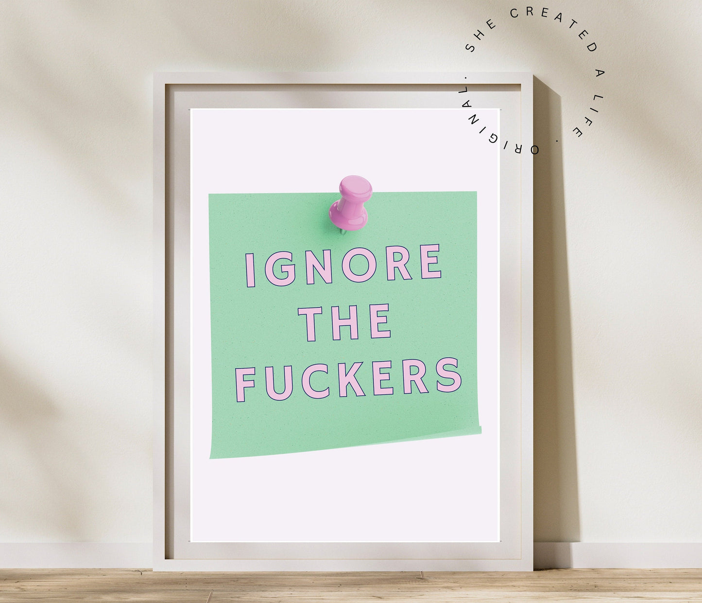 funny swear word wall art print