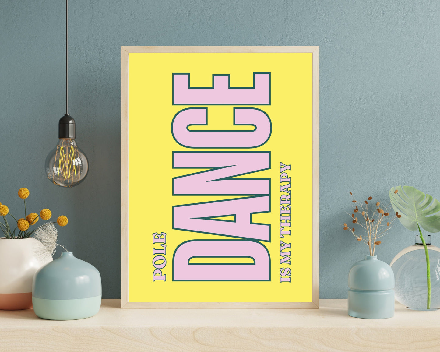 Pole Dance Is My Therapy, Pole Dancer Gift, Pole Studio, Pole Dancing Wall Art, Pole Artist Humour, Pole Teacher Gift Idea, Exotic Stripper