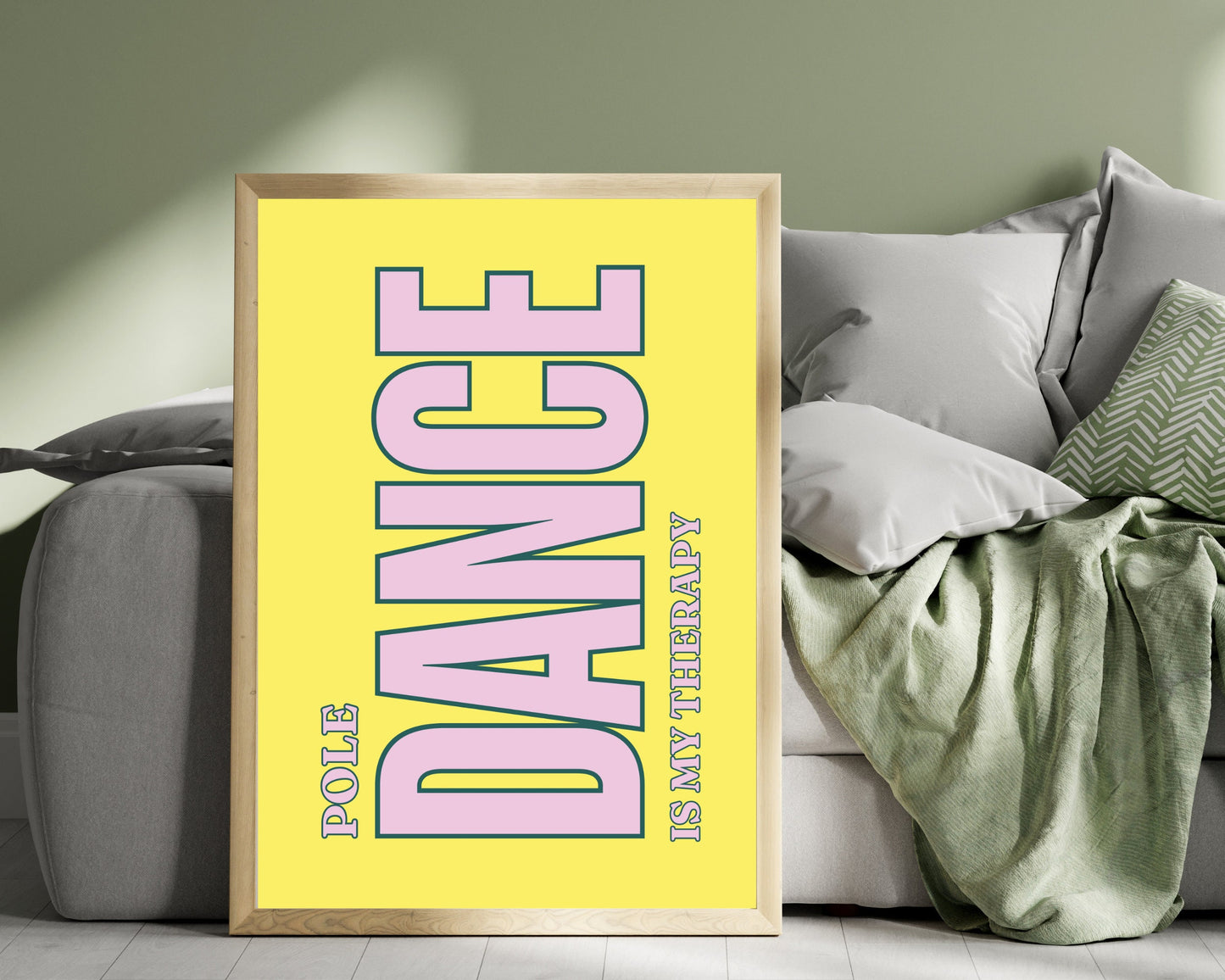 Pole Dance Is My Therapy, Pole Dancer Gift, Pole Studio, Pole Dancing Wall Art, Pole Artist Humour, Pole Teacher Gift Idea, Exotic Stripper