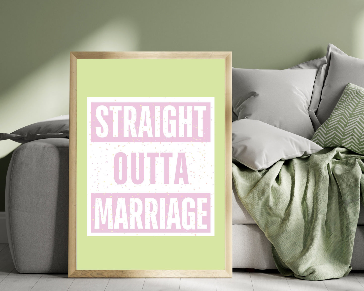 Straight Outta Marriage, Divorce Party Ideas, Humorous Divorce Print, Funny Divorce Poster, Divorcee Gift, Divorce Card, Divorce Celebration